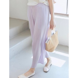 Best Seller!! มาเพิ่ม 40สี 2MUAY PLEAT กางเกงขายาวอัดพลีทคุณภาพ สำหรับผู้สูง165+ รุ่น CX90004F 40สี FREE SIZE ทรงตรงข...