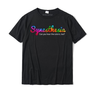 เสื้อยืดวินเทจ Synesthesia T-Shirt olabilir kalp renkler çok Tee basit tarzı Tees Tops pamuk erkekler üst T-Shirt basit