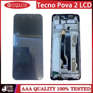 อะไหล่หน้าจอ LCD พร้อมกรอบ สําหรับ Tecno Pova 2 LE7