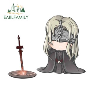 Earlfamily สติกเกอร์ไวนิล ลาย Dark Souls กันน้ํา 13 ซม. x 10.7 ซม. สําหรับตกแต่งประตูรถยนต์