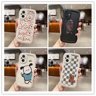 เคส oppo reno 7z 5g เคส oppo reno 8z 5g เคสนิ่ม ลายการ์ตูนคลื่น สําหรับ oppo reno7z 5g oppo reno 8z 5g