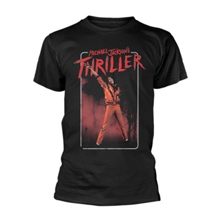 ROUND คอลูกเรือmichael jackson Thriller dance pose อย่างเป็นทางการ tee เสื้อยืดผู้ชาย unisex plus ขนาด clic sportwear วั