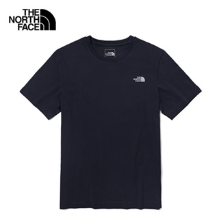 THE NORTH FACE TOSSED LOGO S/S TEE -AP AVIATOR NAVY เสื้อยืดแขนสั้น เสื้อผ้า เสื้อผ้า UNISEX