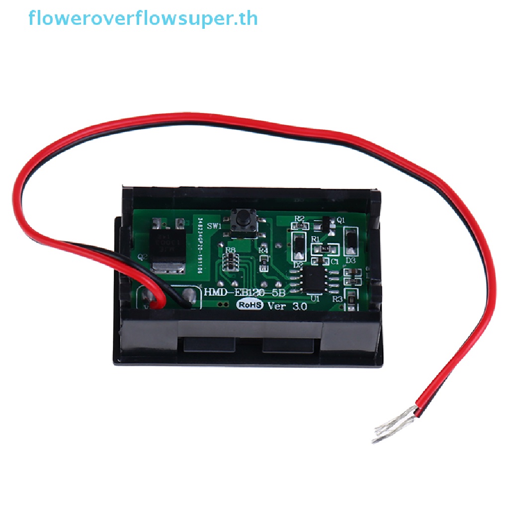 fsth-ขายดี-โมดูลโวลต์มิเตอร์-แสดงสถานะความจุลิเธียม-3s-12-6v-สีฟ้า