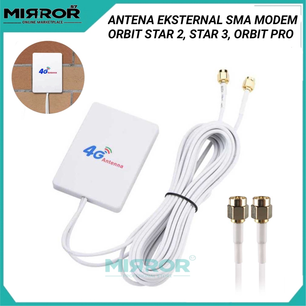 เสาอากาศ Extrena 3G 4G LTE Connector SMA 28dBi โมเด็ม Huawei, Bolt, Zte ...