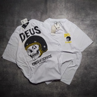 เสื้อยืด พิมพ์ลายโลโก้ Deus EX MACHINA สีขาว
