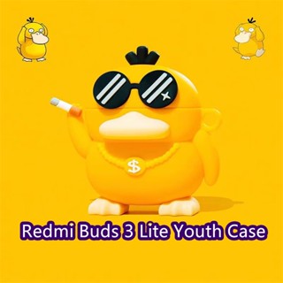 【พร้อมส่ง】เคสหูฟัง แบบนิ่ม แบบใส ลายการ์ตูนฉลาม สําหรับ Redmi Buds 3 Lite Youth