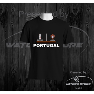 เสื้อยืด พิมพ์ลาย PORTUGAL Qatar 2022 World Cup สําหรับผู้ชาย