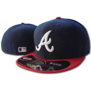 Atlanta Braves หมวกเบสบอล ปิดด้านหลัง สไตล์ฮิปฮอป อเมริกา C Luo NY 5QVM UTOI