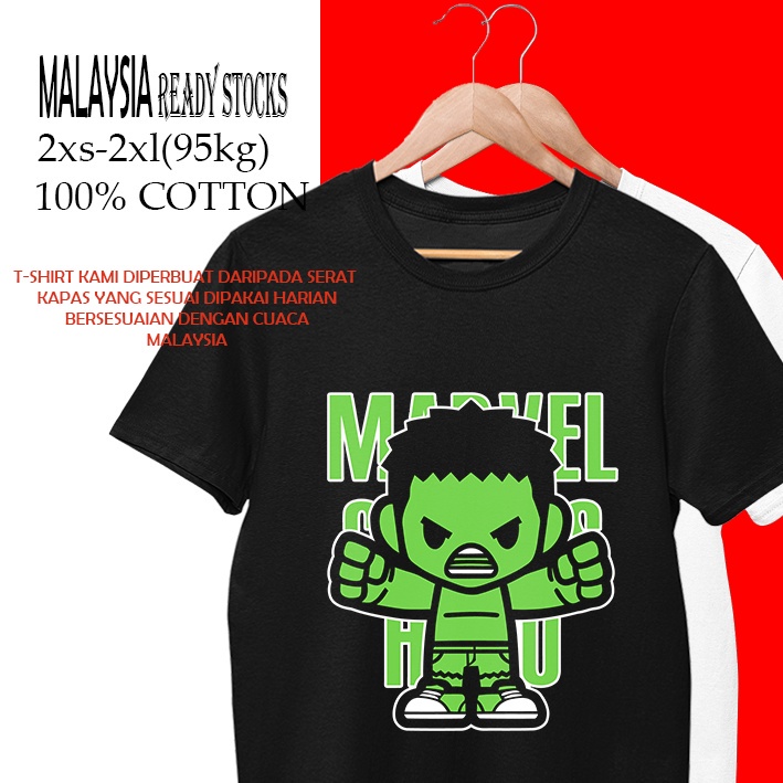 hulk-marvel-comics-t-shirt-women-men-baju-lengan-pendek-perempuan-unisex-tee-kain-cotton-plus-size-2xl-oversize-mur-08