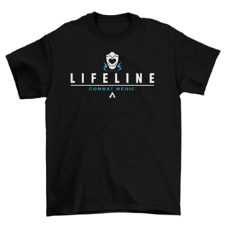 Crew Neck T-Shirt Round Casual Short Sleeve Printed Lifeline Apex Legends High Quality Fashion For Men Pure Cotton_11