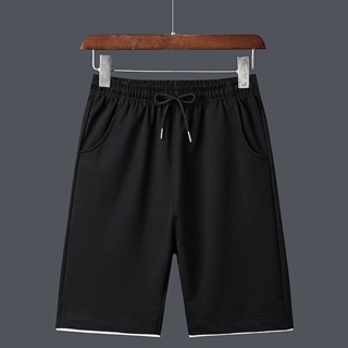 กางเกงกีฬาขาสั้น ลําลอง ทรงหลวม สีดํา เหมาะกับเดินชายหาด แฟชั่นฤดูร้อน สําหรับผู้ชาย