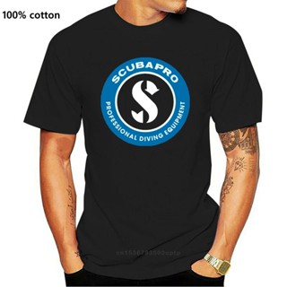 เสื้อยืดผ้าฝ้าย พิมพ์ลายโลโก้ SCUBAPRO SCUBA EQUIPMENT USA EM1 ตลก AMplnk03NNdmpc35