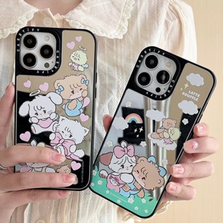 Casetify เคสโทรศัพท์มือถือกระจก ลายแมว กระต่าย Mikko สําหรับ iPhone 14 13 12 11 Pro MAX XR IX XS MAX