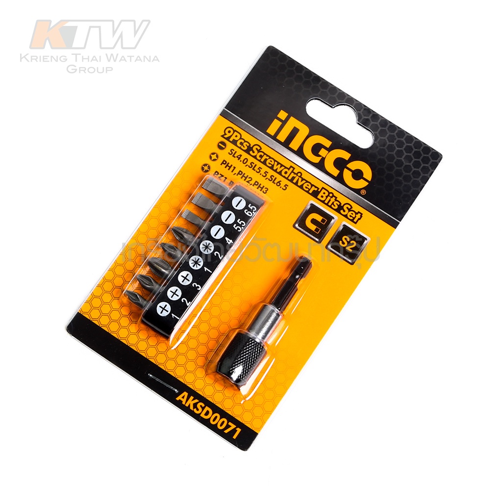 ingco-ชุดดอกไขควง-9-ตัวชุด-รุ่น-aksd0071-9-pcs-screwdriver-bits-set-ดอกไขควง-ดีเยี่ยม