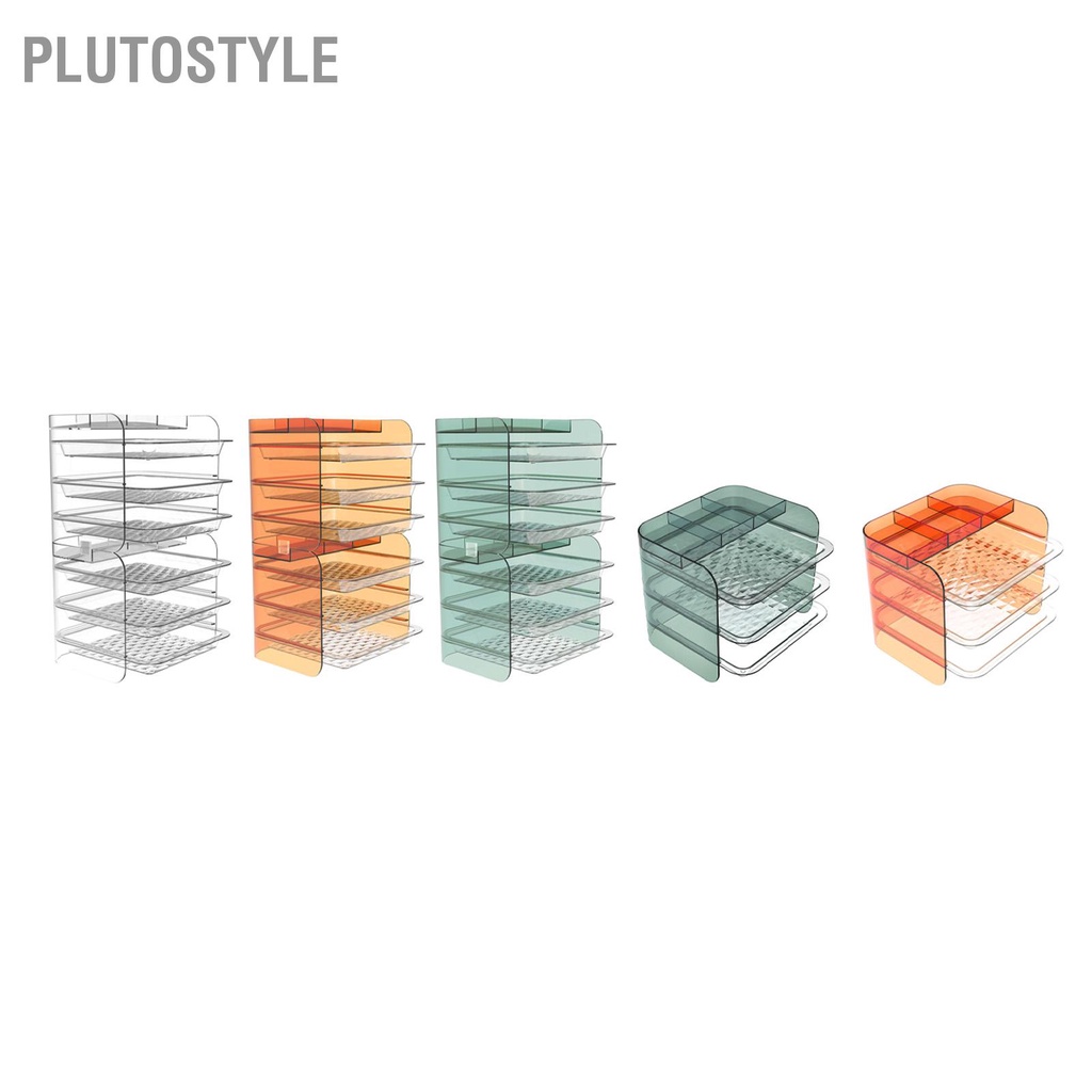 plutostyle-multi-layer-sorting-tray-ถาดอะคริลิกออแกไนเซอร์สำหรับเครื่องสำอางครัวที่วางจานด้านข้างชั้นวางของ