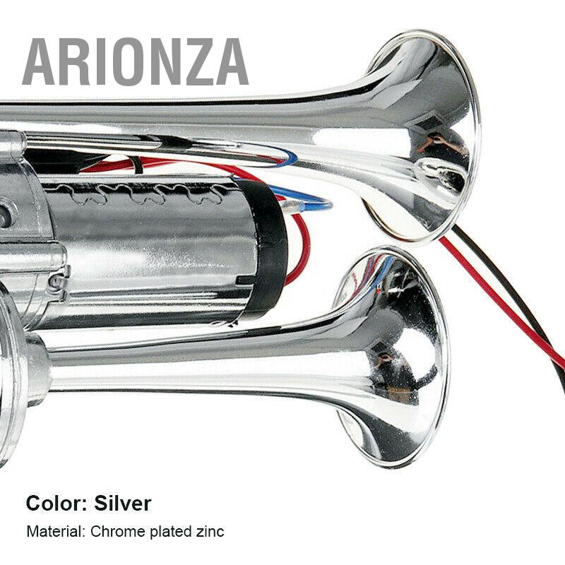 arionza-dual-air-horn-12v-600db-เดซิเบลสูง-electric-kit-สำหรับรถบัสรถบรรทุกขนาดใหญ่