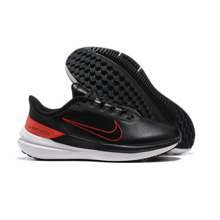 Nike zoom moon landing 9th generation leather running shoes black and red 40-45