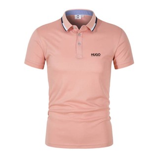 เสื้อโปโลแขนสั้น สไตล์นักธุรกิจ แฟชั่นสําหรับผู้ชาย ไซซ์ S - 4Xl 0740 มี 7 สี