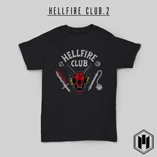 เสื้อยืด พิมพ์ลาย Hellfire Club 2 Stranger Things Season 4 Eddie Munson สีดํา 【S-4XL】_01
