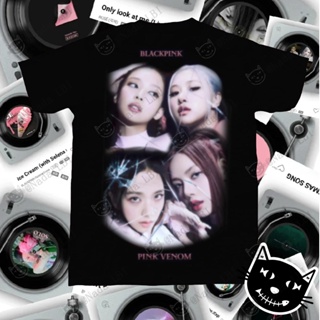 เสื้อยืดแฟชั่น BP Blink  T Shirt Kpop Black Pink 4 pics Design High Quality Tshirt 100% Cotton