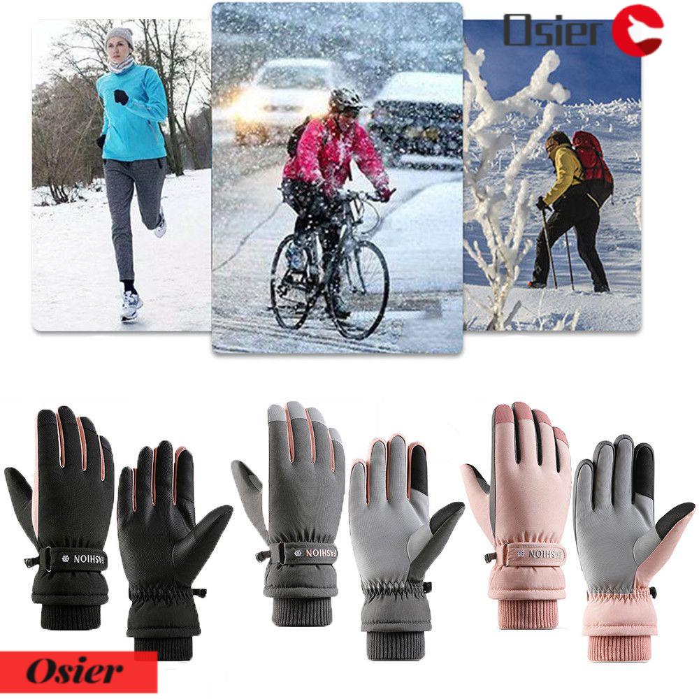 ราคาและรีวิวOsier1 ถุงมือเล่นสกี กีฬากลางแจ้ง ฤดูหนาว กันน้ํา หน้าจอสัมผัส