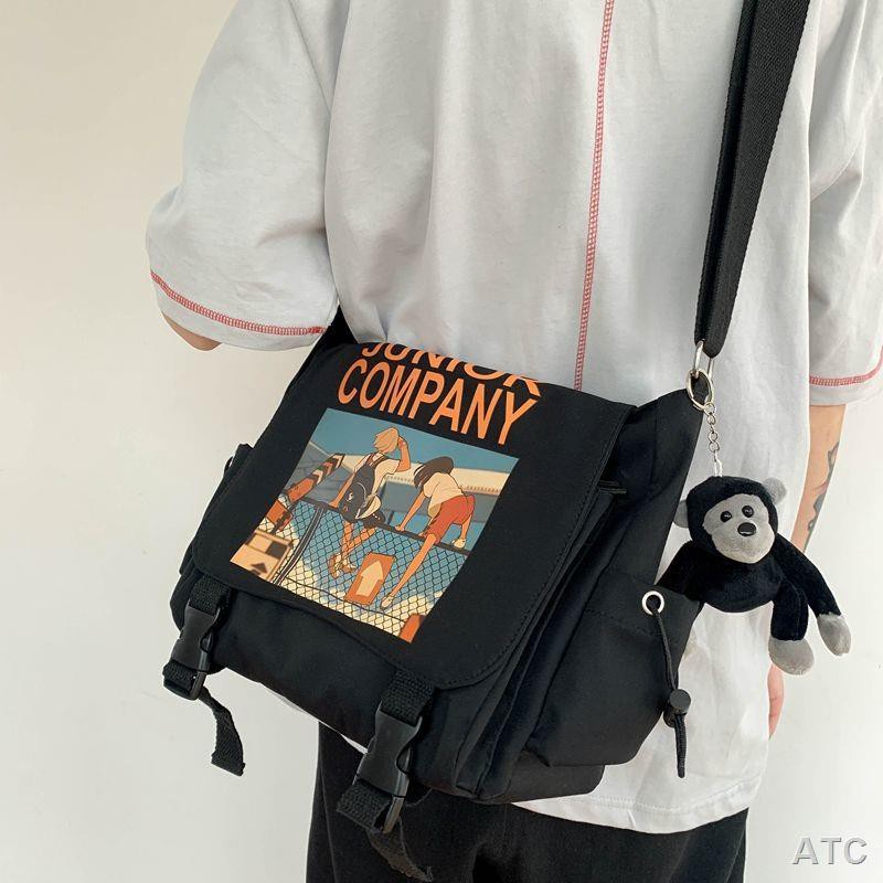 atc-กระเป๋า-bag-กระเป๋าสะพายข้างผู้ชายแบรนด์น้ำฮาราจูกุกระเป๋าสะพายข้างนักเรียนชั้นเรียนกระเป๋าสะพายลำลองญี่ปุ่นหญิ