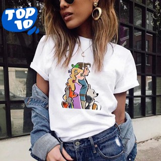 NO1♈Kawaii Girls Tshirt Ulzzang Casual Harajuku Tops Disney Dropship Cute Princess Snow White Mulan_01