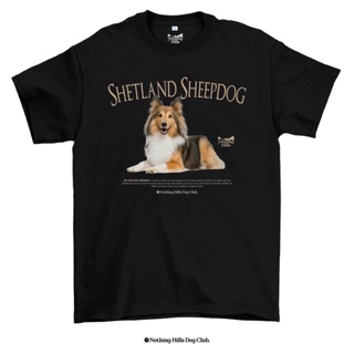 เสื้อยืดลาย Shetland Sheepdog ( เชทแลนด์ ชีพด็อก ) Classic Cotton Unisex by 【Nothing Hills】_01