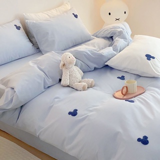 ชุดผ้าปู4ชิ้น กระโปรงเตียง + ปลอกผ้านวม + ปลอกหมอน เตียงนอน 1.5 เมตร 1.8 เมตร