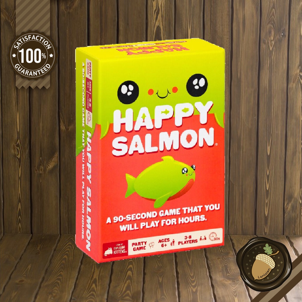 Happy Salmon บอร์ดเกม คู่มือภาษาอังกฤษ Shopee Thailand