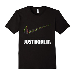 เสื้อยืด พิมพ์ลาย Just Hodl It - Hold Bitcoin Ethereum สไตล์พรีเมี่ยม สําหรับผู้ชาย