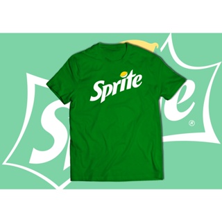 [พร้อมส่ง]เสื้อสกรีนลายโลโก้แบรนด์ดัง Sprite แฟนต้า โค้ก Apple สุดฮิต ขายดีสุดๆ