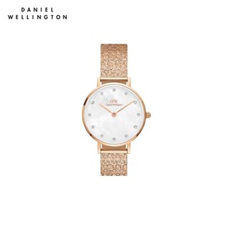 (ทักแชทรับโค้ด) Daniel Wellington นาฬิกา Petite Lumine Pressed Piano สีโรสโกลด์ 28mm