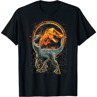 Jurasic World Two Raptor Magma Icon Graphic Classic Fashion Style Cotton Tshirt Christmas Present_04