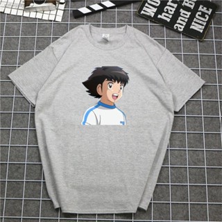 เสื้อยืดอนิเมะ❡Nan Ge Dakongyi Captain Tsubasa ภาพเคลื่อนไหวญี่ปุ่นรอบๆ เสื้อผ้าฝ้าย เสื้อยืดแขนสั้นกัปตันซึบาสะ_04