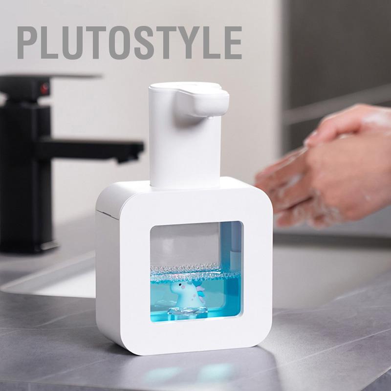 plutostyle-ตู้ทำสบู่เซ็นเซอร์อัตโนมัติแบบไม่สัมผัสการ์ตูนสัตว์เลี้ยงตู้ทำสบู่โฟมสมาร์ทกันน้ำ