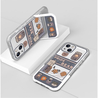 เคสซิลิโคนนิ่ม ลายหมี สําหรับ iPhone 14 Pro Max 11 12 13 14Plus