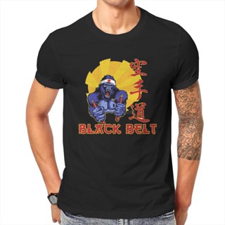 King Kong Movie Monster Black Belt TShirt Men Gothic Big Size Punk Cotton T Shirt Casual Tees Harajuku Streetwear_01