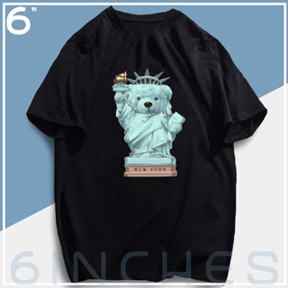 TEDDY BEAR New York Statue of Liberty TSHIRT COTTON UNISEX ASIA SIZE HD HIGH QUALITY_02