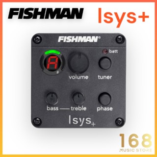 FISHMAN Isys+ ปิ๊กอัพกีตาร์โปร่ง (Isys Plus Onboard Preamp Pickup System) EQ