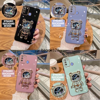 เคส Casing ITEL Vision 1 Pro เคส ITEL S16 Case ITEL P36 เคส ITEL P37 Case ITEL A48 เคส ITEL A49 Case ITEL A58 เคส New quicksand astronaut stand mobile phone case โทรศัพท์มือถือ มีทรายไหล ลายนักบินอวกาศ สําหรับ