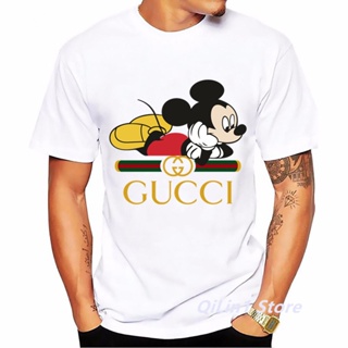 Men Tshirt Disney Cartoon Mickey Mouse Design Graphic Tees Mens Womens Clothes Summer T-shirts Birthday Gift Cust_03