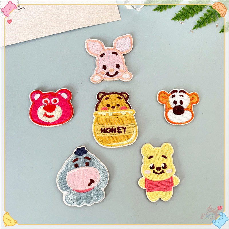 แผ่นสติกเกอร์-มีกาวในตัว-ลาย-lotso-winnie-piglet-eeyore-tigger-สําหรับติดตกแต่ง-แผ่นแพทช์-ปักลายการ์ตูน-diy-สําหรับติดตกแต่งเสื้อผ้า-1-ชิ้น