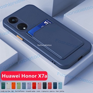 เคสโทรศัพท์ซิลิโคน TPU แบบนิ่ม ทรงสี่เหลี่ยม ป้องกันเลนส์กล้อง กันกระแทก สําหรับ Huawei Honor X7 A X7a X 7a HonorX7a