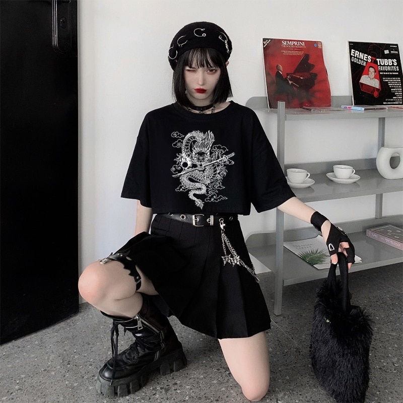 harajuku-dragon-women-t-shirts-cotton-korean-top-aesthetic-kpop-gothic-short-sleeve-casual-black-print-clothes-01