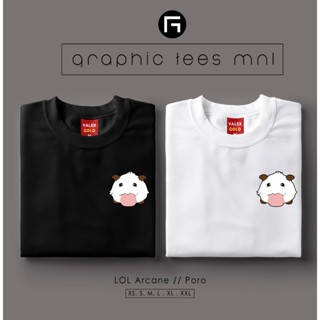 Graphic Tees MNL - GTM League of Legends LOL Arcane 412 Poro Vector Customized Shirt Unisex T-shirt_03