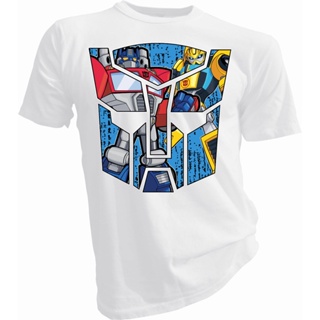 เสื้อยืด พิมพ์ลาย Transformers Optimus Prime and Bumblebee สําหรับผู้ใหญ่_09