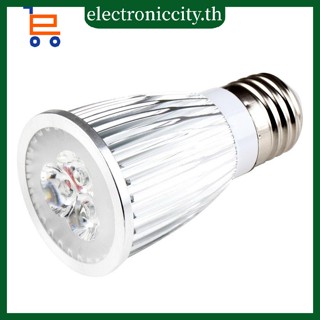 หลอดไฟสปอตไลท์ LED 9W E27 85-265V สีขาวอบอุ่น