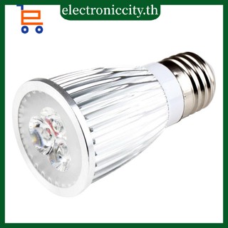 หลอดไฟสปอตไลท์ LED 9W E27 85-265V สีขาวอบอุ่น